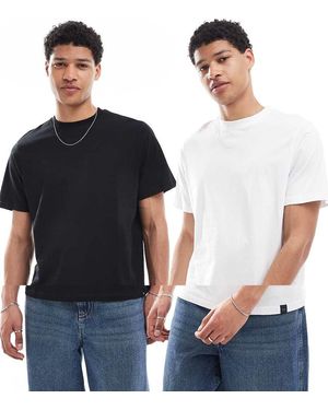 Pull&Bear Set Van 2 T-Shirts - Blauw
