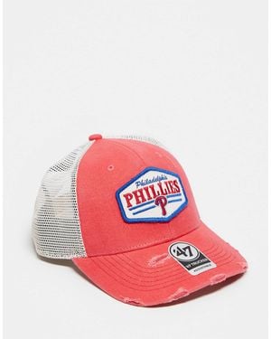 '47 Philadelphia Phillies Baseball Trucker Cap - Red