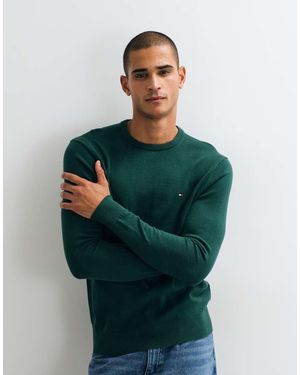 Tommy Hilfiger Flag Logo Jumper - Green