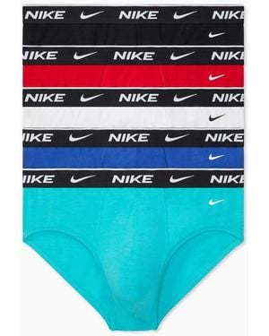Nike Dri-Fit Essential Cotton Confezione Da 5 Slip Hipster - Blu