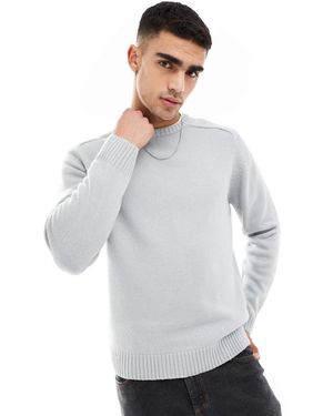 Brave Soul Crew Neck Jumper - White
