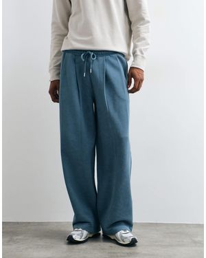 ASOS Oversized Balloon sweatpants With Acid Wash - Blue