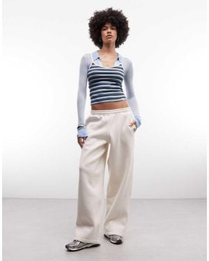Collusion Barrel jogger - White