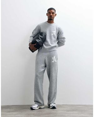 Jack & Jones Jacquard Knit Joggers - Grey
