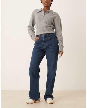 Abercrombie & Fitch High Rise 90s Relaxed Jeans - Blue
