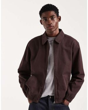 ASOS Cotton Harrington Jacket - Brown