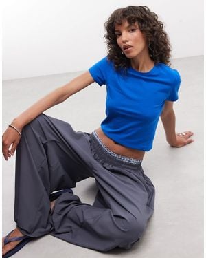 Collusion Fitted T-shirt - Blue