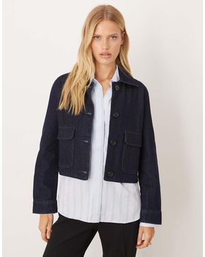 Mango Cotton Denim Jacket - Blue