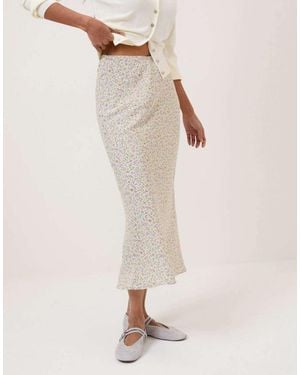Nobody's Child Ditsy Floral Mila Midi Skirt - Natural