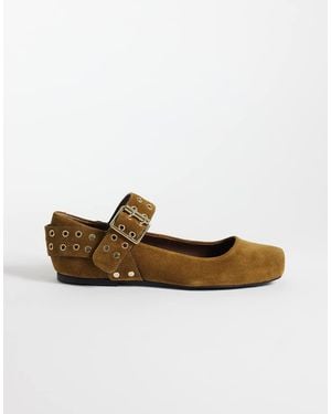 Free People maggie Mary Jane Shoes - White