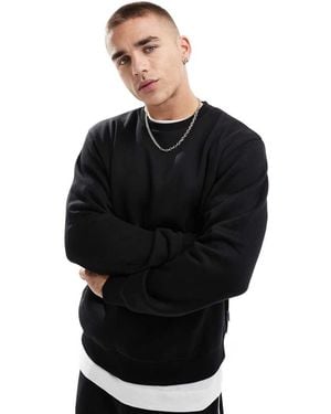 JJ Rebel Oversized Crew Neck Sweatshirt - Black
