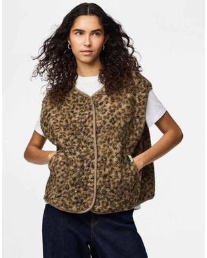 Pieces Vest - Brown