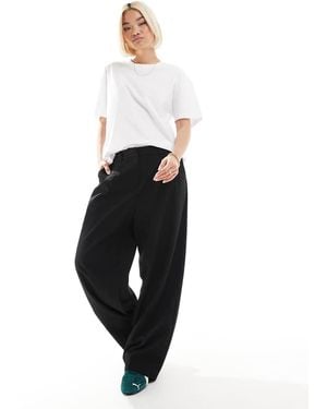 Vero Moda Wide Leg Pleated Tailored Trouser - White