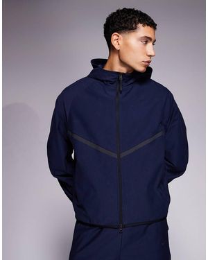Nike Tech Shori Full Zip Hoodie Track Jacket - Blue