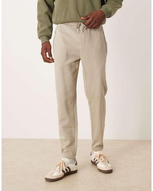 ASOS Smart Slim Trackies - Natural