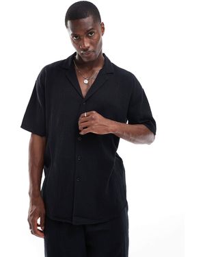 New Look Cheesecloth Shirt - Black