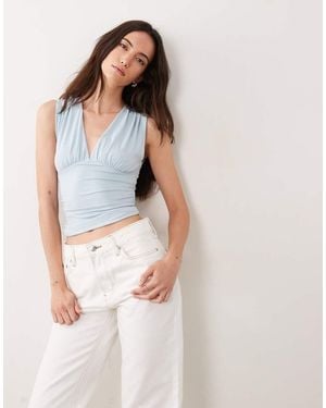 Cotton On Ellie Wrap Halter - Blue
