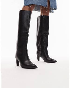 Bronx Low Jadey Knee Boots - Black