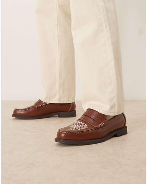 ASOS – penny-loafer - Natur