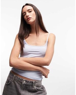 Monki Scoopneck Vest - Grey