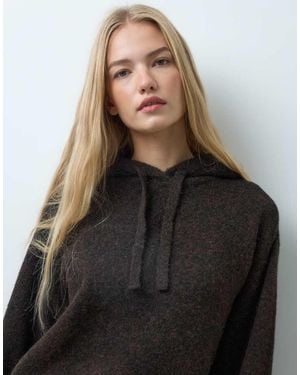 Vero Moda Knitted Pullover Hoodie Co-Ord - Black