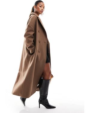 Aria Cove Maxi Formal Coat - Natural