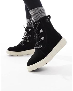Sorel Botas De Senderismo Negras Y Blanco Hueso Explorer Iii Joan De - Negro