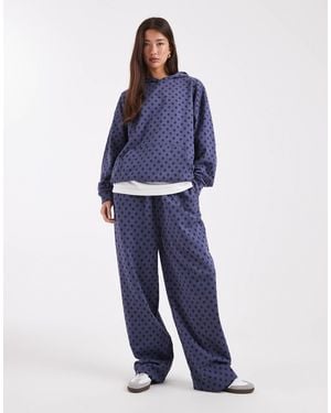 Collusion – jogginghose mit weitem bein - Blau