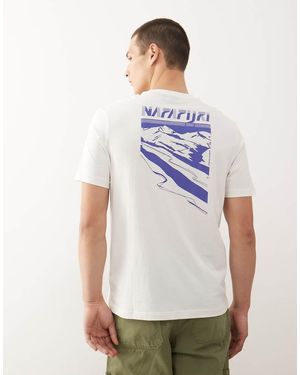 Napapijri Guide Backprint T-shirt - White