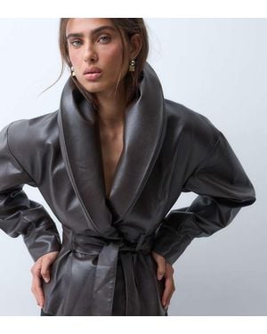ASOS Asos X The Sourced Collection Jasje Met Peplum En Vleermuismouwen - Zwart