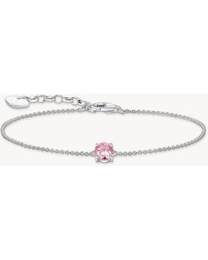 Thomas Sabo Bracelet en argent à breloque en zircon - et rose - Neutre