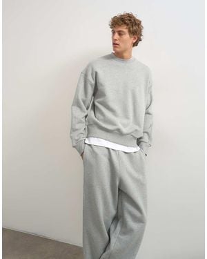 TOPMAN Relaxed Fit Heavyweight Sweatshirt - Grey