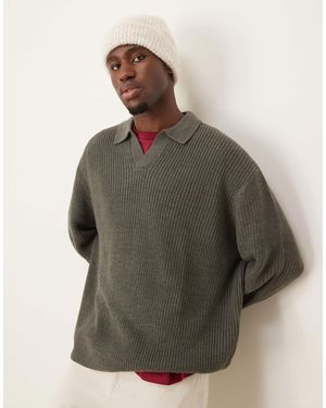 ASOS – oversize-strickpullover - Grün
