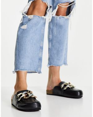 Steve Madden Study Clogs With Chain - Black