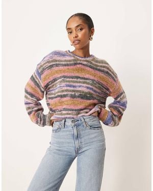 JJXX – spacedye-strickpullover - Rot