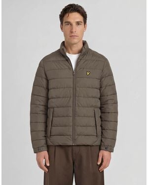 Lyle & Scott Mid Jackets Quilted Puffer Jacket - Brown