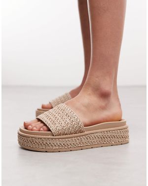 South Beach Platform Sandal - Natural