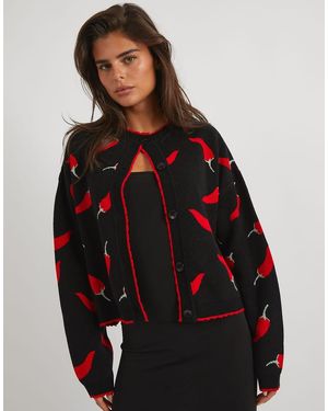 Skinnydip London Chilli Knitted Cardigan - Black