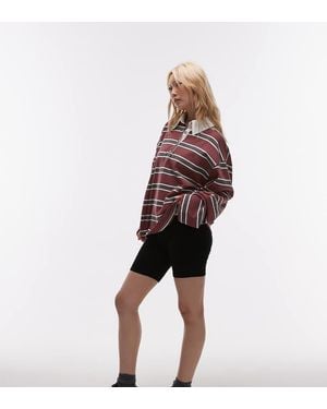 Topshop Unique Basic Legging Short - Red
