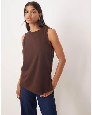Glamorous Crew Neck With Side Splits - Purple