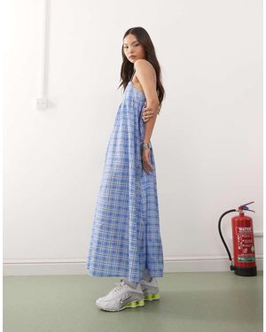 Collusion Cami Woven Maxi Dress - Blue