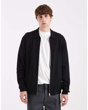 Jack & Jones Knitted Zip Cardigan - Blue