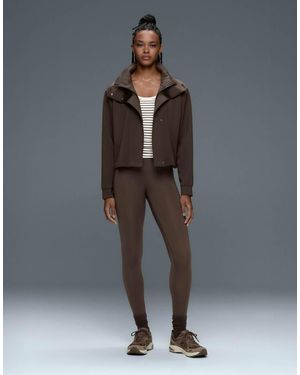 Oysho High-rise Compressive Core-control Ankle-length leggings - Brown