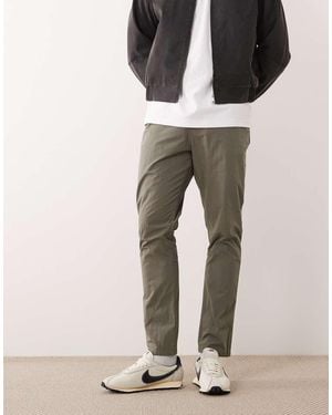 ASOS Slim Pull On Trousers - Brown