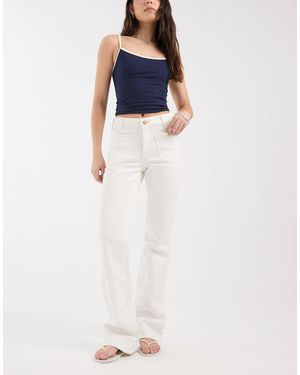 Wrangler Flare Jeans With Front Pockets - Blue