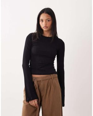 Weekday Long Sleeve Top - Black