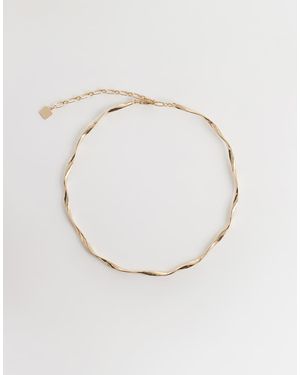 ASOS Twisted Torque Choker - White