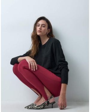 JJXX Jersey De Punto Con Cuello Redondo En - Rojo