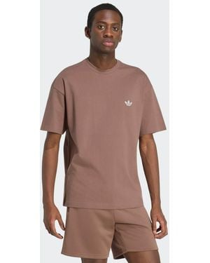 adidas Originals Trefoil Essentials Spacer Loose Tee - Brown