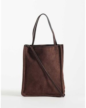 ASOS Bandolera Marrón De Antelina